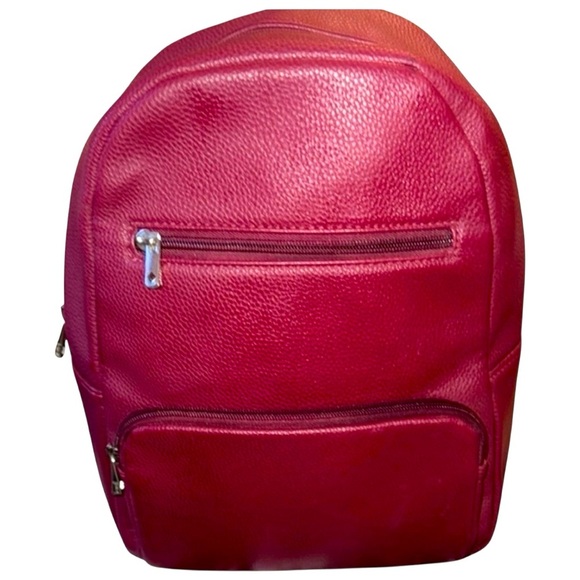 ❤️‍🔥Jewell by Thirty One Elegant Burgundy Leather Backpack - Picture 1 of 10